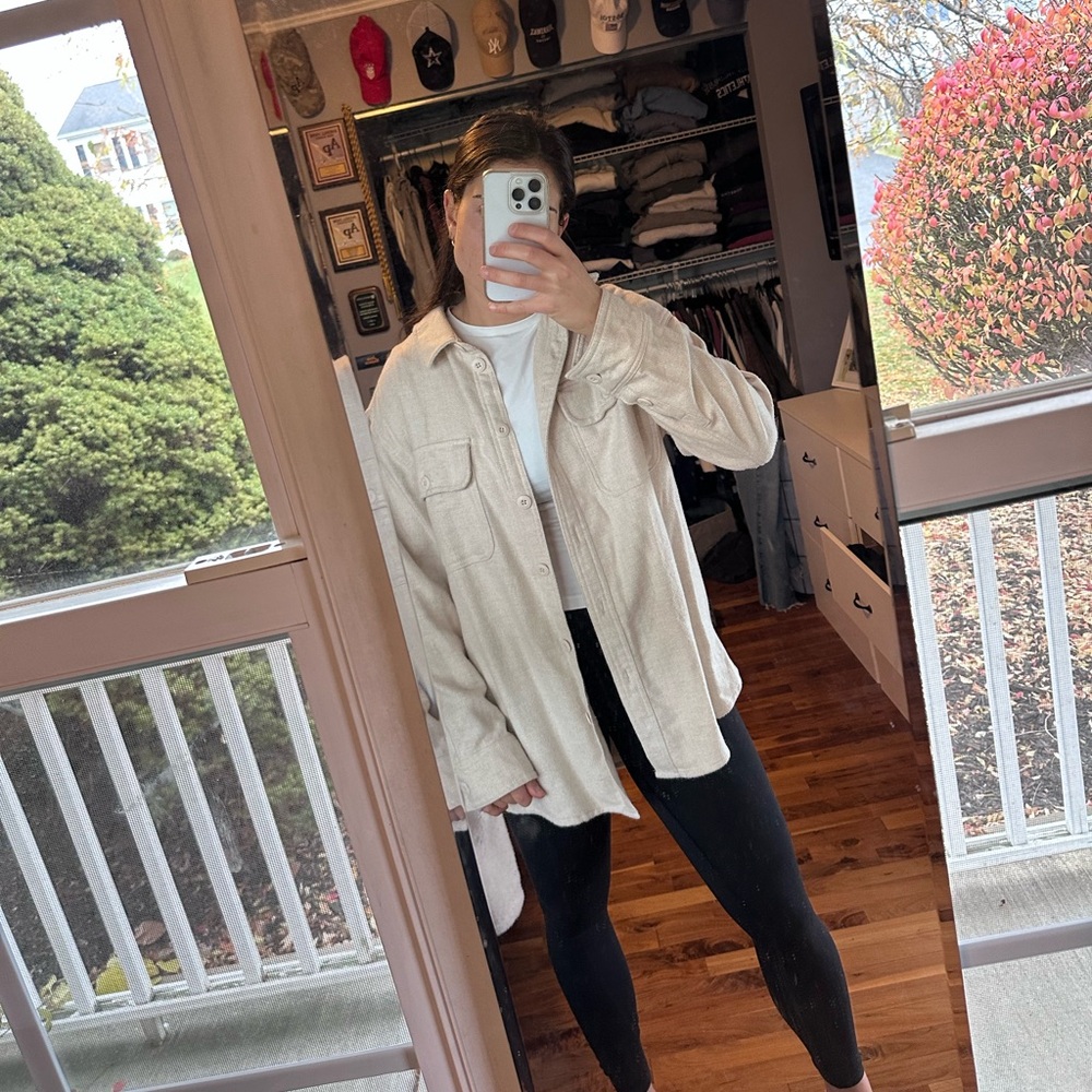 Women's Cream Jacket American Eagle
